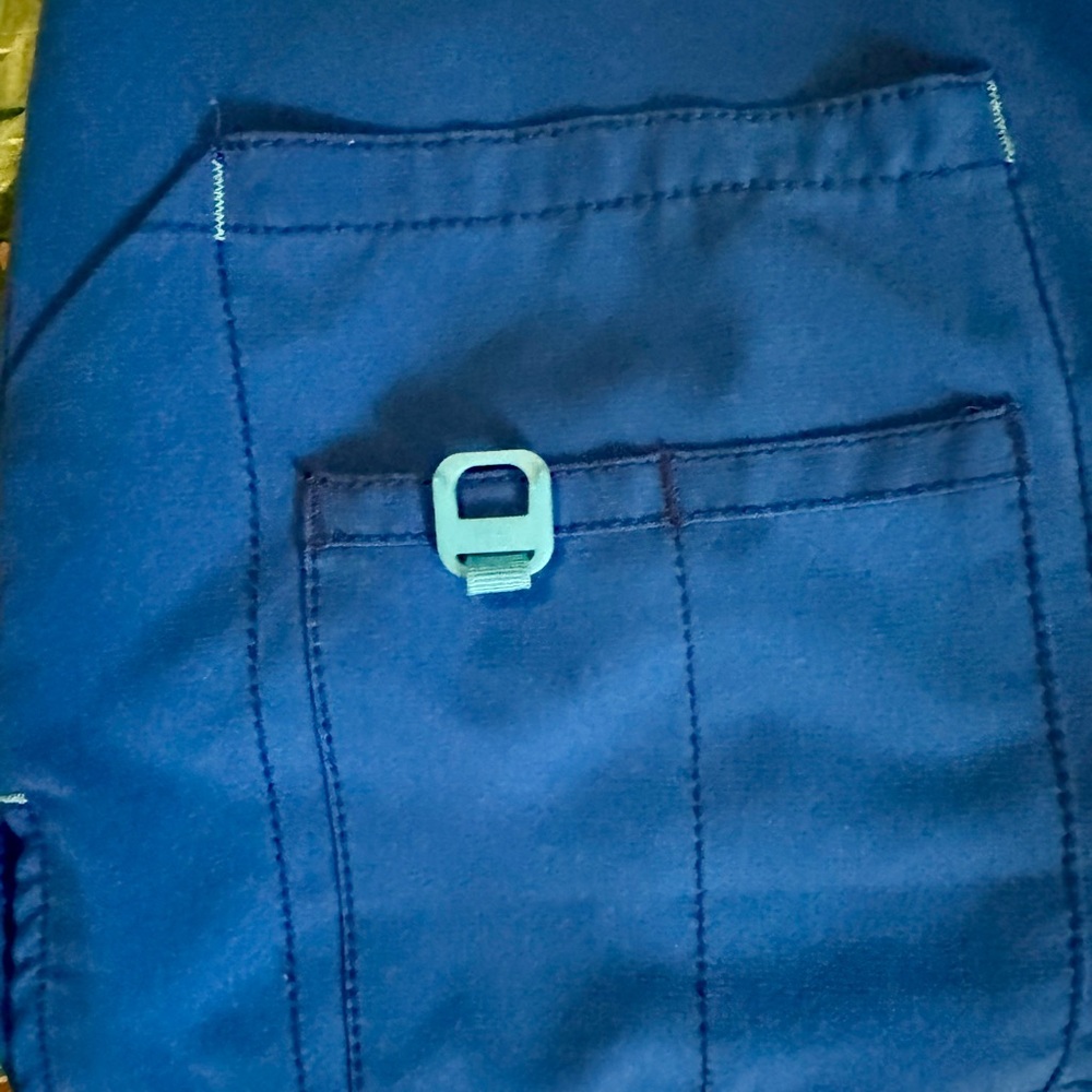 Carhartt Force Royal Blue Modern Fit Scrub Top XL - Picture 4 of 5